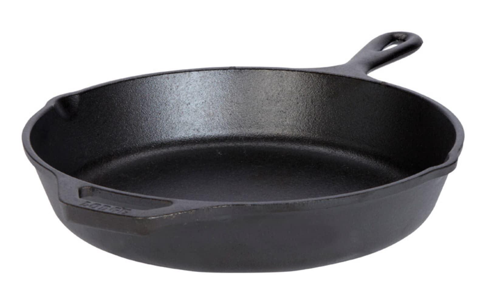 Lodge 10.25 Inch Cast Iron Pre-Seasoned Skillet – Signature Teardrop Handle - Use in the Oven, on the Stove, on the Grill, or Over a Campfire, Black - CookCave