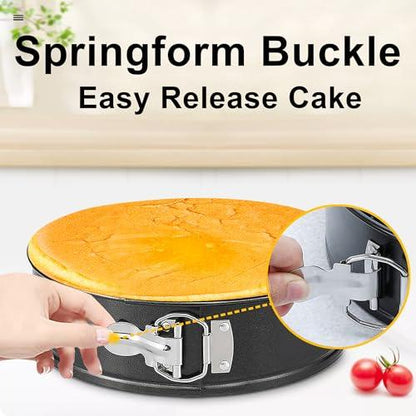 Hikolvol 103Pcs Springform Pans Set, Nonstick Leakproof Round Cake Pans Sets Include 6/8/10 Inch Cheesecake Pan with Removable Bottom and Cake Decorating Kit Supplies, Spring Form Pans for Baking - CookCave