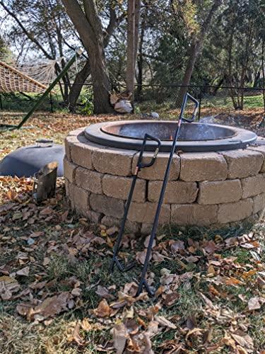 Walden Backyards Fire Pit Poker 36" - Legacy High Temperature Heavy Duty Steel Firepit Tool with Built-in Bottle Opener for Outdoor Pits and Campfire - 36" - CookCave