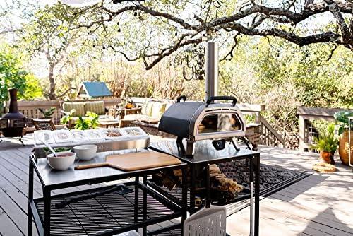 Ooni Karu 16 Multi-Fuel Outdoor Pizza Oven - Wood Fired and Gas Fueled Oven - Outdoor Pizza Maker - Fire and Stonebaked Pizza Oven for Authentic Homemade Pizzas - Dual Fuel Pizza Oven - CookCave