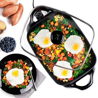 Presto 06852 16-Inch Electric Skillet with Glass Cover - CookCave