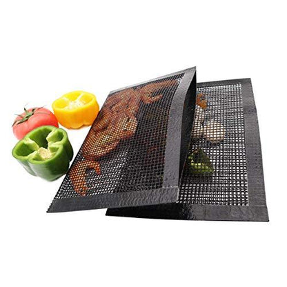 Bluedrop Non Stick Mesh Bag For Grill PTFE Toaster Oven Bags Barbecue Pockets Sheets Pack of 2 - CookCave