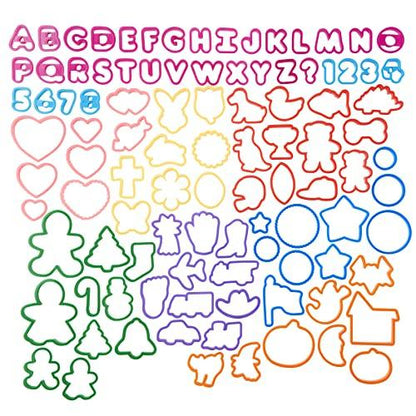 Wilton Cookie Cutters Set, 101-Piece — Alphabet, Numbers and Holiday Cookie Cutters - CookCave