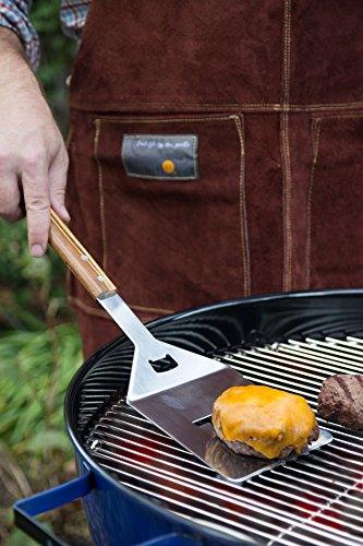 Outset QVG10 Verde Collection Grande Grill Spatula, 5.25 x 1 x 18, Brown - CookCave