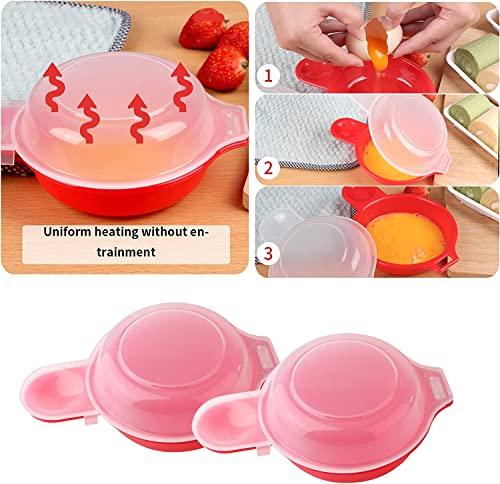 2pcs-Microwave Egg Cooker,Microwave Egg Maker,1 Minute Fast Egg Hamburg Omelet Maker Kitchen Cooking Tool - CookCave