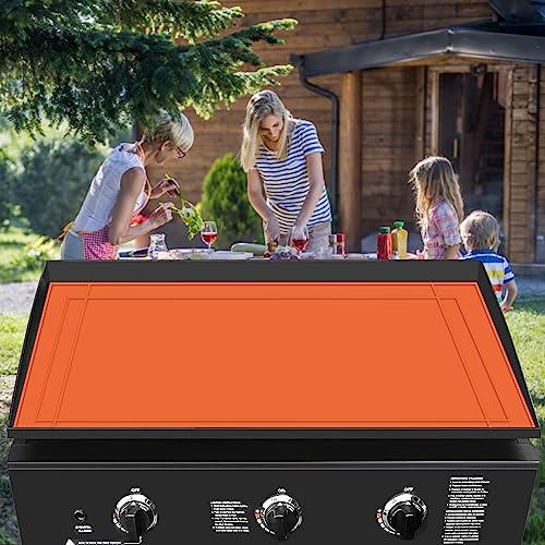 HONSREO 36" Griddle Silicone Mat for Blackstone 36/30/28 Inch, Food Grade Grill Protective Mat All Season Grill Protector Cover Cuttable and Customizable - CookCave