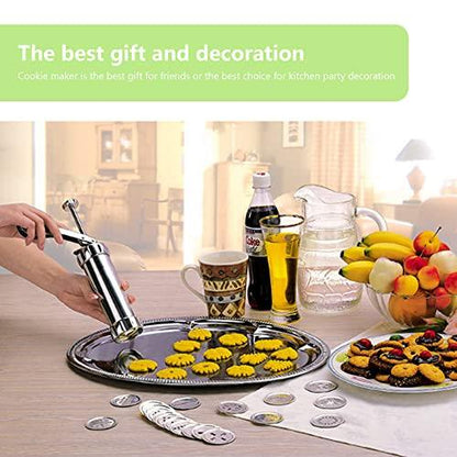 TRGGDEE Cookie Press Gun, Cookie Press Set for Baking, Mini Cookie Cutters, Suitable for Diy Cookie Making and Decoration - CookCave