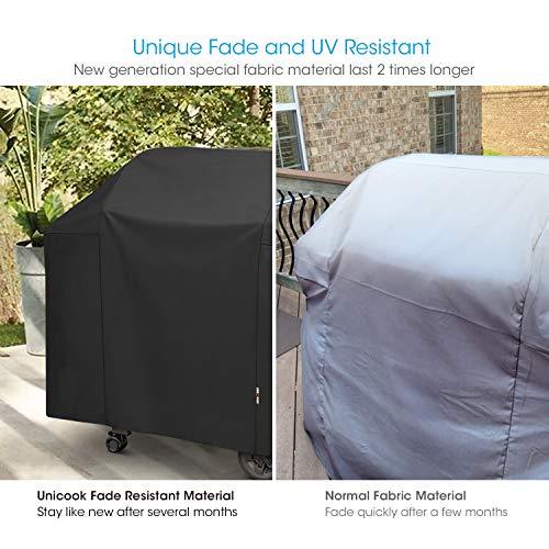 Unicook 58 Inch Heavy Duty Waterproof Grill Cover for Weber Genesis 300 Series Gas Grills, Fade Resistant BBQ Cover - CookCave