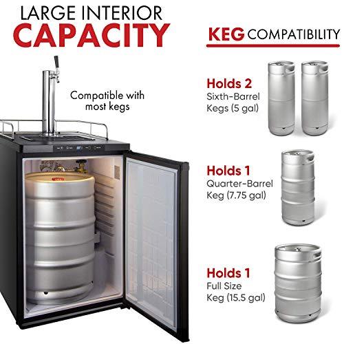 Kegco K309B-1 Keg Dispenser, Black - CookCave