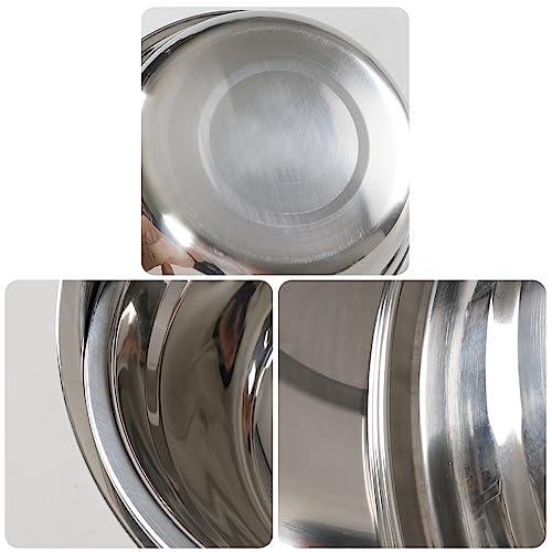 Gainhope Metal Prep Bowls, Mixing Bowl Stainless Steel Set, 4 Pack (9.5" x 3.1") - CookCave
