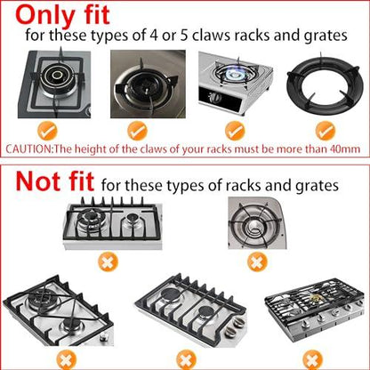 IEUYO Cast Iron Wok Support Ring Burner Ring for Gas Stove Rack Pot Holder Anti-skid Time-saving and Energy-saving for 4 claws racks or grates - CookCave