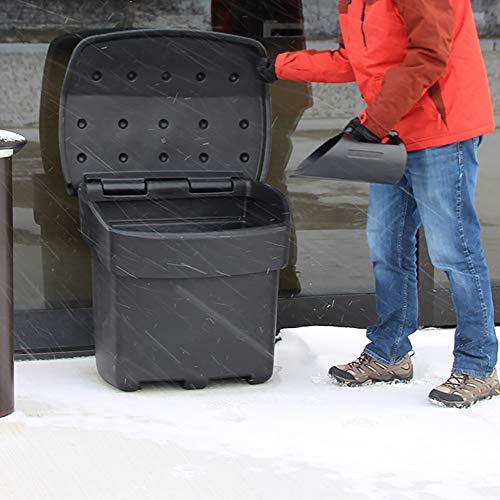 FCMP Outdoor - Outdoor Salt, Sand, and Storage Bin, Black - CookCave