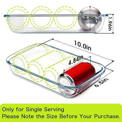 Mini-1.5 QT Glass Baking Dish for Oven, (Single Serving) Glass Pan for Cooking Dish Casserole Dish Rectangular Baking Pan Glass Bakeware - CookCave