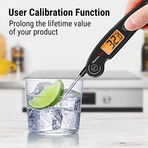 ThermoPro TP605 Instant Read Digital Meat Thermometer for Cooking, Waterproof Food with Backlight & Calibration, Probe Cooking Kitchen, Outdoor Grilling and BBQ - CookCave