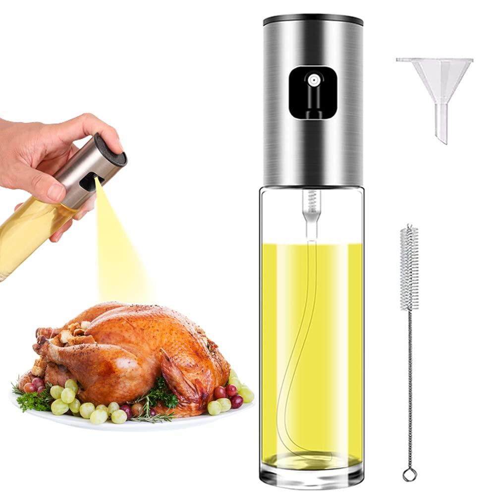 ZEREOOY Oil Sprayer for Cooking Olive Oil Sprayer Mister for Air Fryer Vegetable Vinegar Oil Portable Mini Kitchen Gadgets for Baking,Salad,Grilling,BBQ,Roasting (1) - CookCave