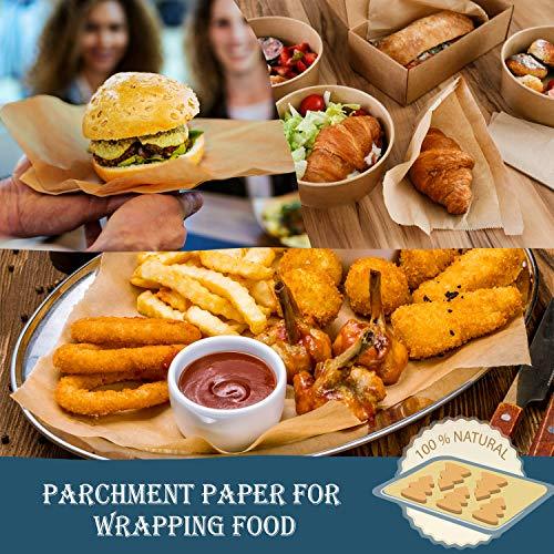 Hiware 200 Pieces Parchment Paper Baking Sheets 9x13 Inches, Precut Non-Stick Parchment Paper for Baking, Cooking, Grilling, Frying and Steaming - Unbleached, Fit for Quarter Sheet Pans - CookCave