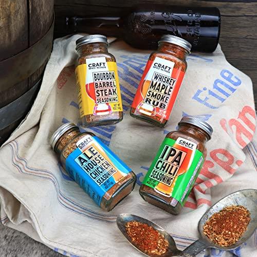 Grilling Seasoning & Rub 4-Pack Gift Set | USA Small Business | Premium BBQ Spices | Grill Gift for Men | Gift for Dad | Barbecue, Grilling, and Smoking | All Natural Food Gift - CookCave