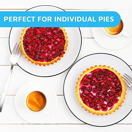 MontoPack Disposable 5 Inch Round Aluminum Foil Pie/Tart Pan, 50 Pack, Oven Safe, Stack & Store, Freeze & Reheat - CookCave