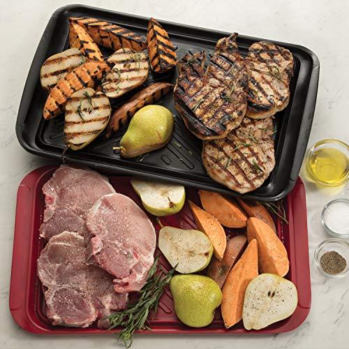 Cuisinart CPK-200 Grilling Prep and Serve Trays, Black and Red Large 17 x 10. 5 - CookCave