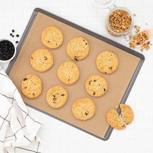 Set of 2 Non Stick Baking Cookie sheets Great for Christmas Cookies Heavy weight - CookCave