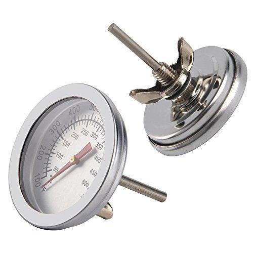 2X BBQ Thermometer Gauge - Barbecue BBQ Pit Smoker Grill Thermometer Temp Gauge - 2Pack - CookCave