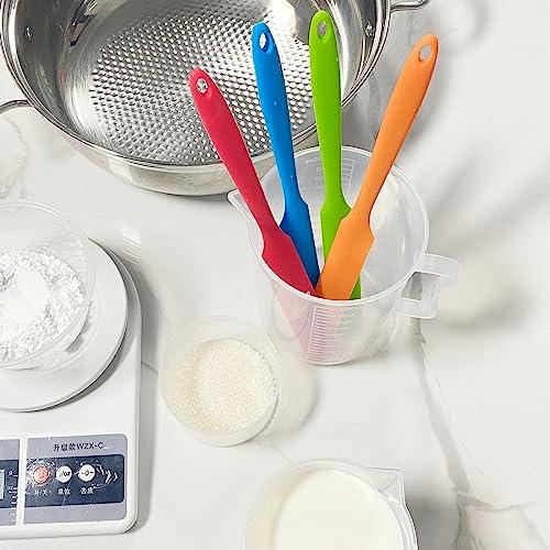 zYoung 4 Pcs Silicone Spatula Set Heat Resistant Cake Cream Butter Spatulas Mixing Batter Scraper Non-Stick Flexible Baking Cooking Tool - CookCave