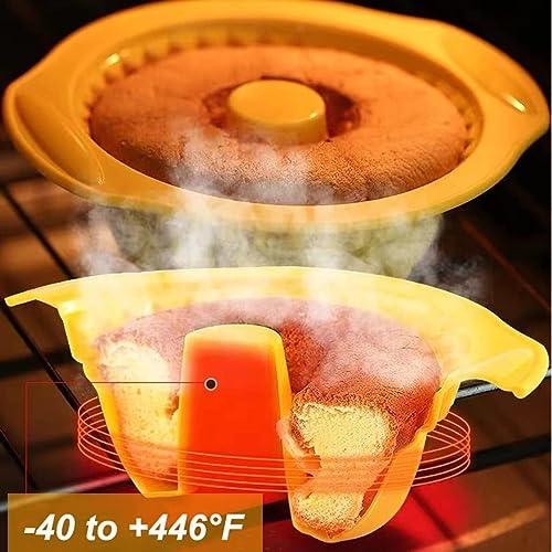 Acidea 7PCS Silicone Baking Set, Nonstick Silicone Bakeware Pan, Soft Easy to demould Baking Mold for Oven, Heat Resistant Bakeware Tray for Muffin, Loaf, Donut, Pizza, Cupcake, Purple - CookCave