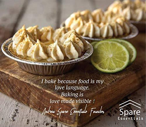 Spare Essentials 120-Pack 5 Inch Small Pie Pans, Disposable Mini Pie Tins, Aluminum Pie Pans for Baking, Storing and Reheating, Pot Pies, Tarts and Quiche - CookCave