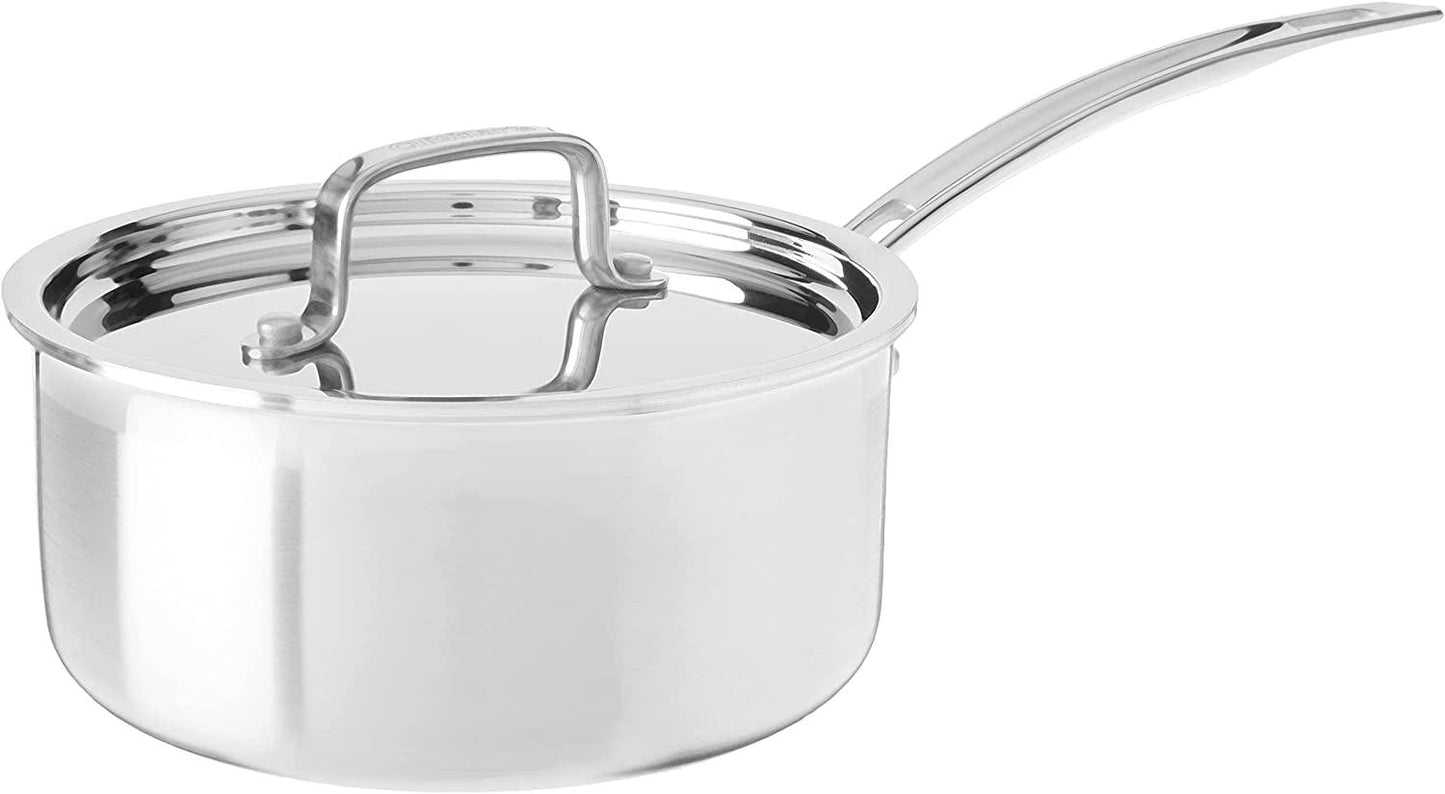 Cuisinart Saucepan with Cover, Triple Ply 2-Quart Skillet, Multiclad Pro, MCP19-18N - CookCave