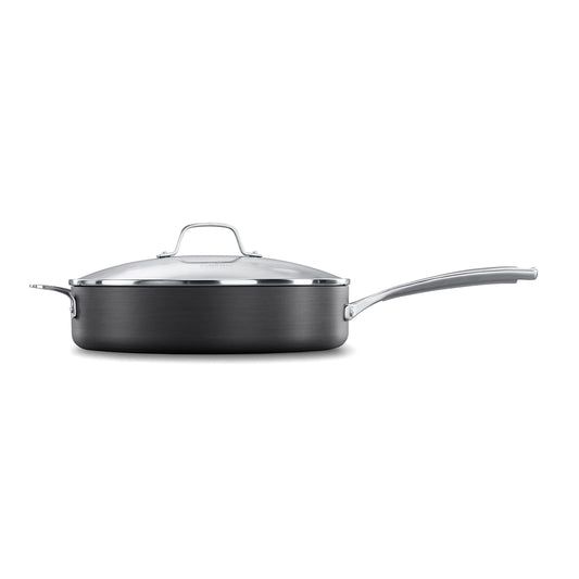 Calphalon Classic Hard-Anodized Nonstick Cookware, 5-Quart Saute Pan with Lid - CookCave