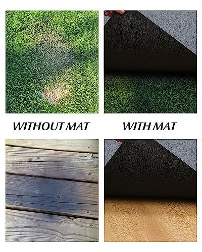 Grill-Mat for Outdoor Grill Deck Protector 40"x59", Large Non-Slip BBQ Under Grill Floor Mat, Cuttable Indoor Fire Pit Mat Fireproof Grill Pads Fireplace Mat, Floor Protector Mat - CookCave