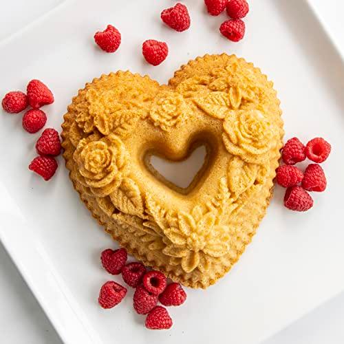 Nordic Ware Floral Heart Bundt - CookCave