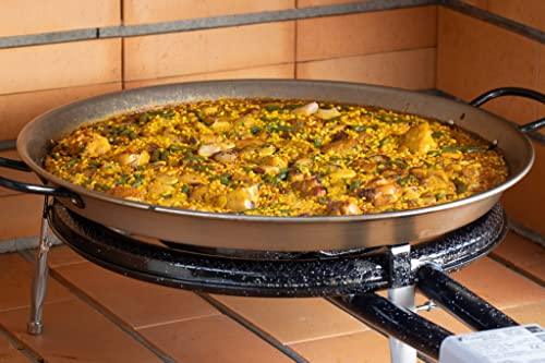 Vaello Campos La Valenciana 26 cm Polished Steel Paella Pan - CookCave