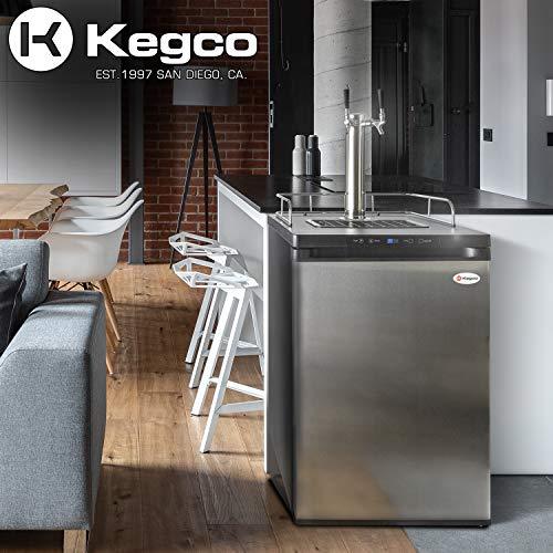 Kegco 3PHBK309S-2 Keg Dispenser, 2 Tap, Stainless Steel - CookCave