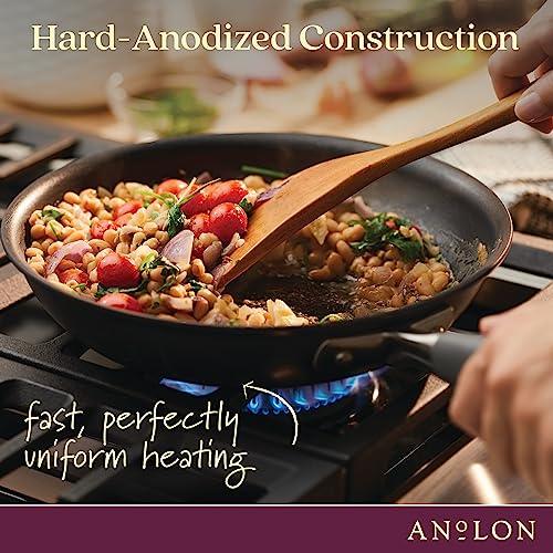 Anolon Advanced Home Hard-Anodized Nonstick Skillets (2 Piece Set- 10.25-Inch & 12.75-Inch, Moonstone) - CookCave