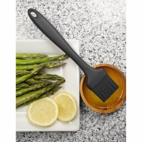 2-Piece Silicone Basting Pastry Brush - 8.3' (Small) & 10.4' (Large) - for Baking, Grilling, & Spreading Oil, Butter, BBQ Sauce, or Marinade - Heat Resistant, BPA Free and Dishwasher Safe (Black) - CookCave