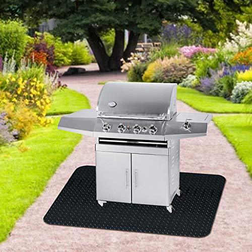 Fasmov 48 x 36 inches Grill Mat Grill and Garage Protective Mat, Protects Decks and Patios from Grease Splashes, PVC Flame Retardant Material - CookCave