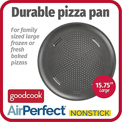 GoodCook AirPerfect 15.75" Insulated Nonstick Carbon Steel Pizza Pan with Holes - CookCave