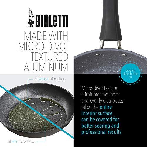 Bialetti Impact, Non-Stick 11 in. Covered Saute Pan, Gray - CookCave