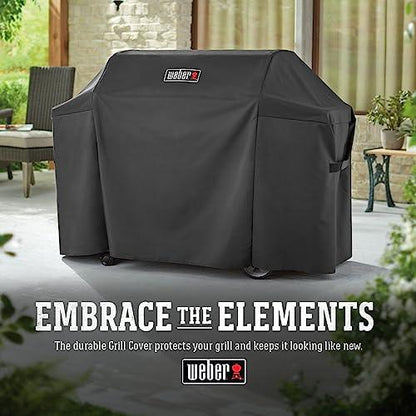 Weber Genesis II 400 Series Premium Grill Cover, Heavy Duty and Waterproof, Fits Grill Widths Up To 65 Inches - CookCave