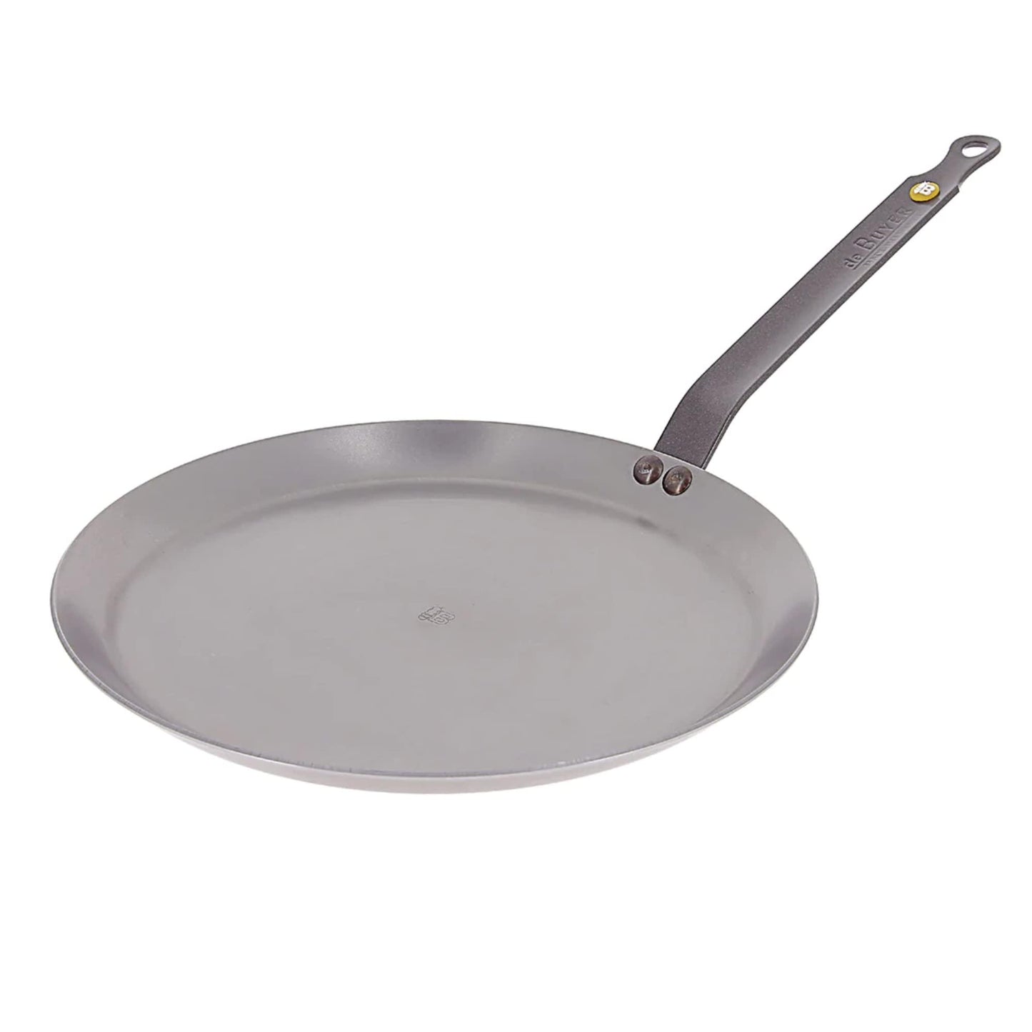 de Buyer MINERAL B Carbon Steel Crepe & Tortilla Pan - 9.5” - Ideal for Making & Reheating Crepes, Tortillas & Pancakes - Naturally Nonstick - Made in France - CookCave