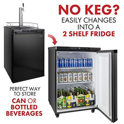 Kegco K309B-1 Keg Dispenser, Black - CookCave