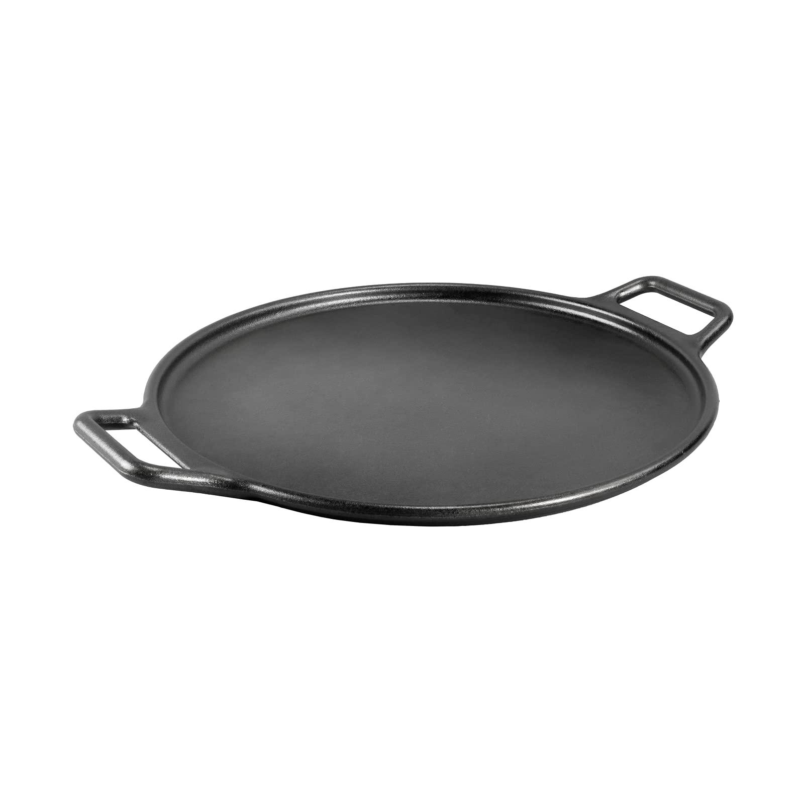 Lodge BOLD 14 Inch Seasoned Cast Iron Pizza Pan, Design-Forward Cookware - CookCave