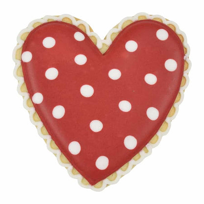 R & M International Heart Soft-Grip Cookie Cutter, One Size, Red - CookCave