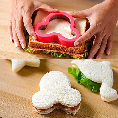 Sandwich Cutters Set 24 for Kids, Holiday Heart Shaped Cookie Cutters Vegetable Fruit Cutter Shape for Boys & Girls with Micky Mouse, Dinosaur, Star, Gingerbread Man Shapes-Food Grade Stainless Steel - CookCave