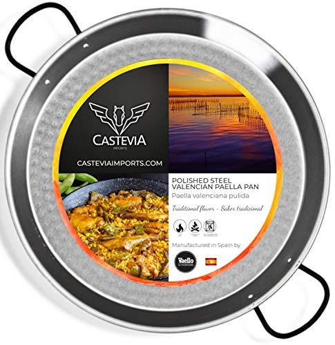 Vaello Campos La Valenciana 26 cm Polished Steel Paella Pan - CookCave