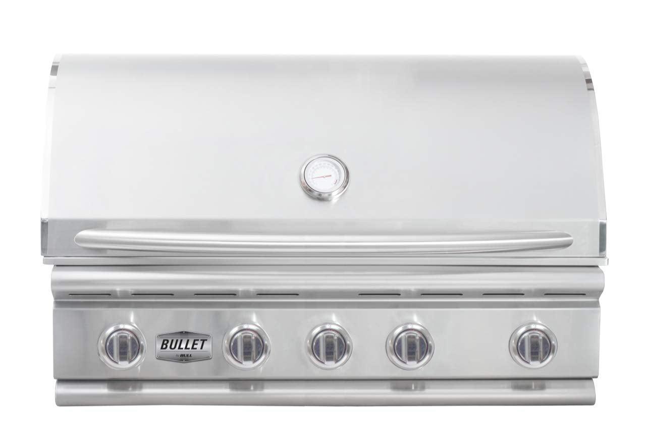 Bullet by Bull Outdoor Products 48209 Yukon Bullet by Bull 5 Burner Grill Natural Gas, Stainless Steel - CookCave