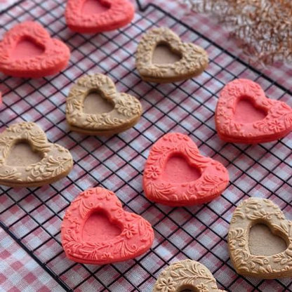 UOUYOO 5 Pieces Heart Cookie Cutter Set Valentine’s Day Cookie Cutters for Bridal, Engagement and Valentine - CookCave