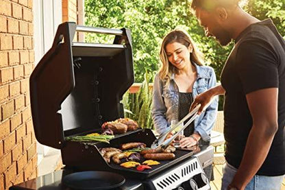 Napoleon Freestyle 365 Propane Gas BBQ Grill - F365DPGT - Barbecue Gas Cart, With 3 Burners, Folding Side Shelves, Instant Failsafe Ignition, Porcelain Coated Cast Iron Cooking Grids - CookCave