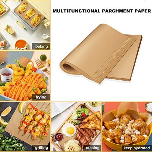 200 Pcs Parchment Paper Sheets 9 x 13 Inches, Precut Parchment Paper for Baking, Air Fryer Disposable Paper Liner, HOFHTD Non-Stick Cooking Papers for Grilling, Frying, Steaming - CookCave